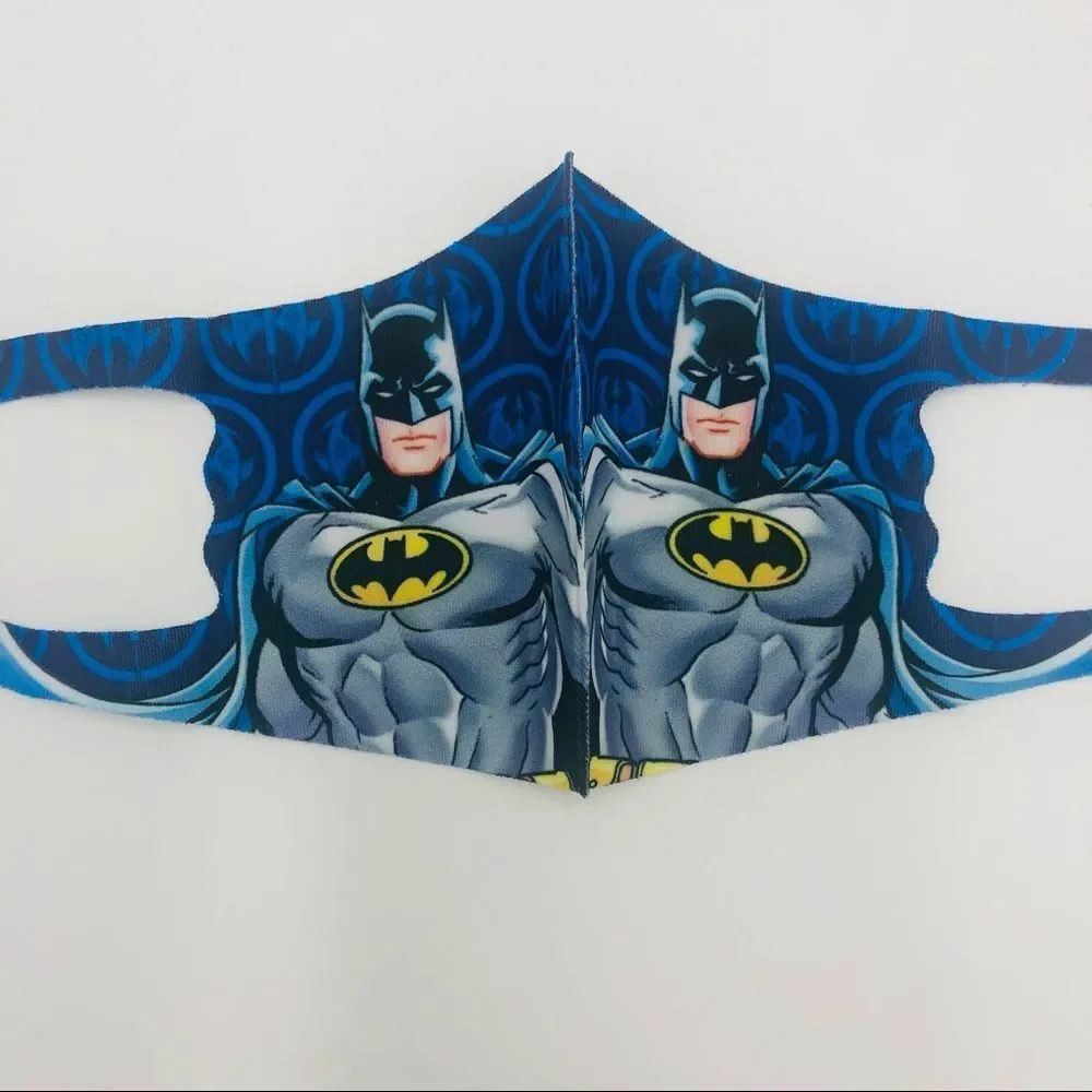 Brand New Kids Batman Reusable Face‎ Mask Material Ice Silk